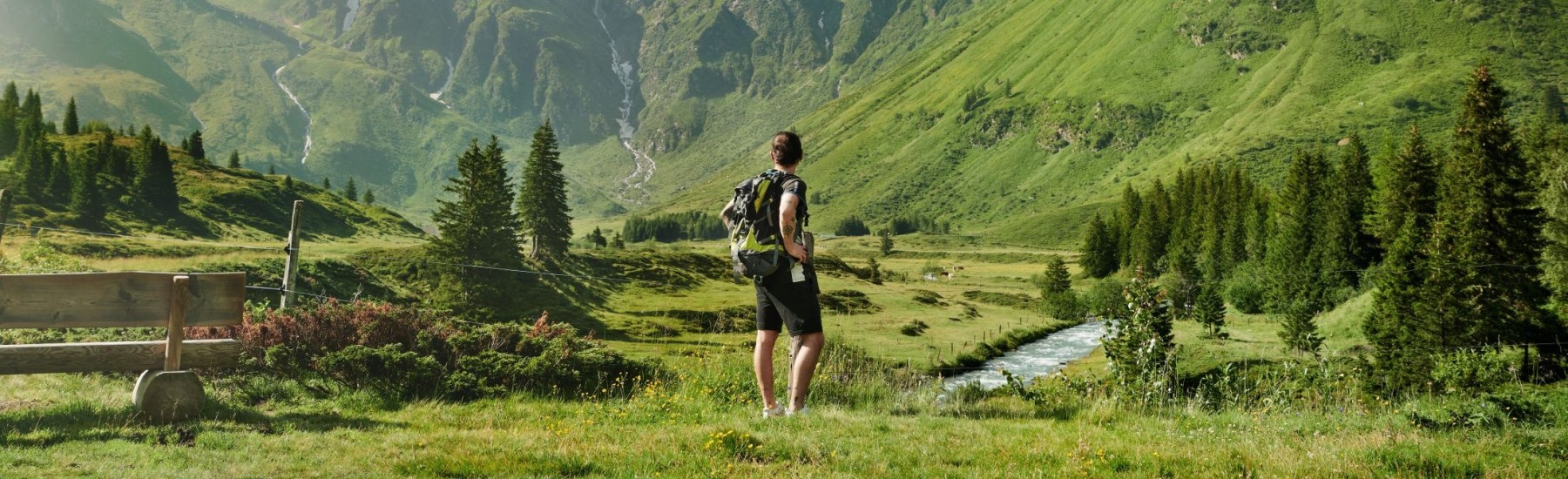Wandelaar bij Sportgastein